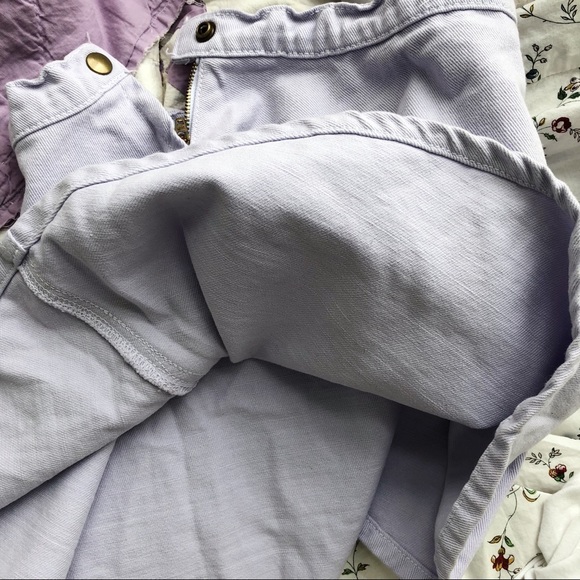 American Apparel  Purple Denim Circle Sk… - Picture 6 of 7